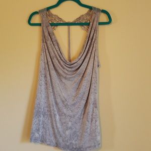 Tank top with lace details